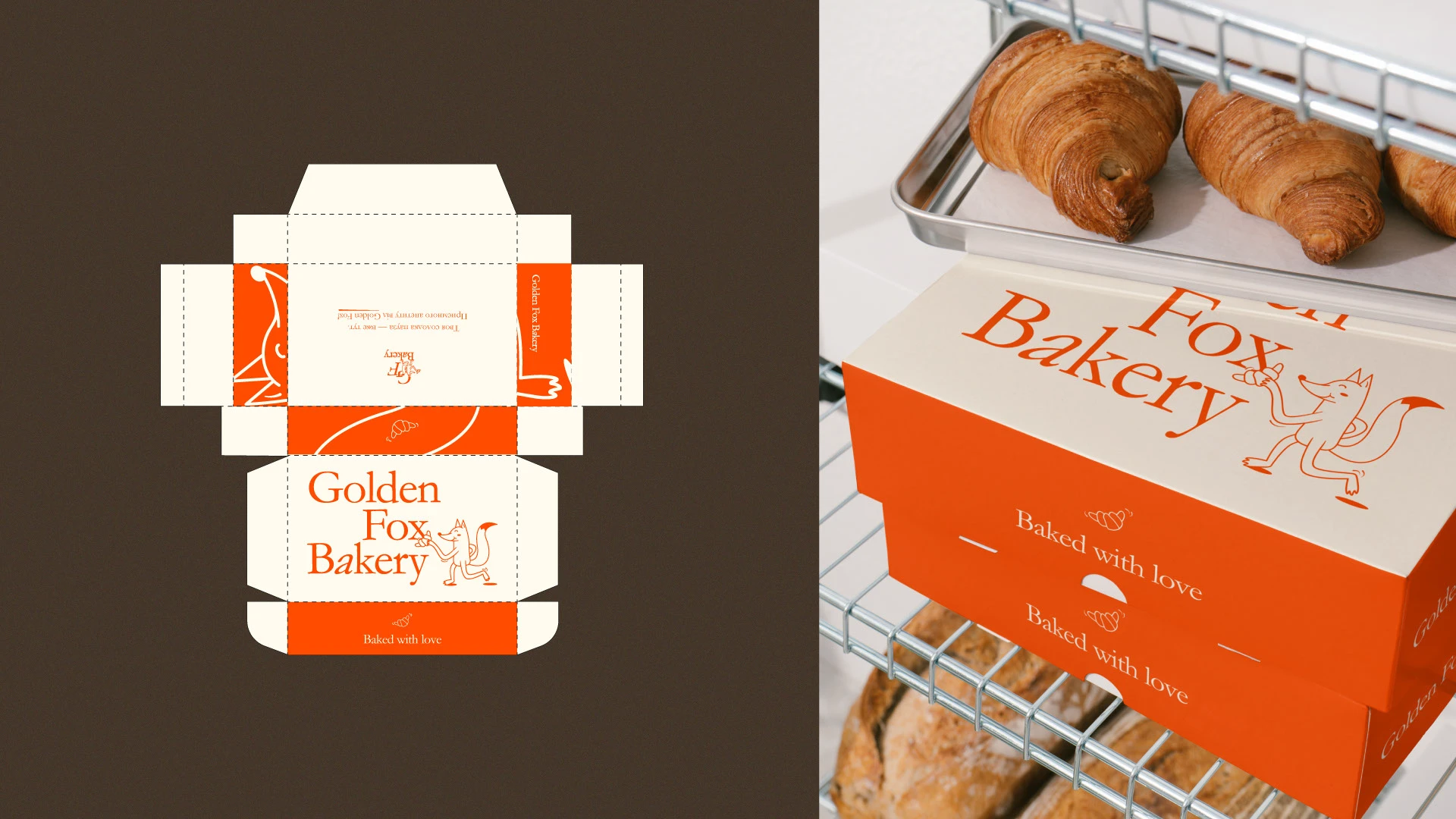 golden fox bakery logo & identity 1750322488836