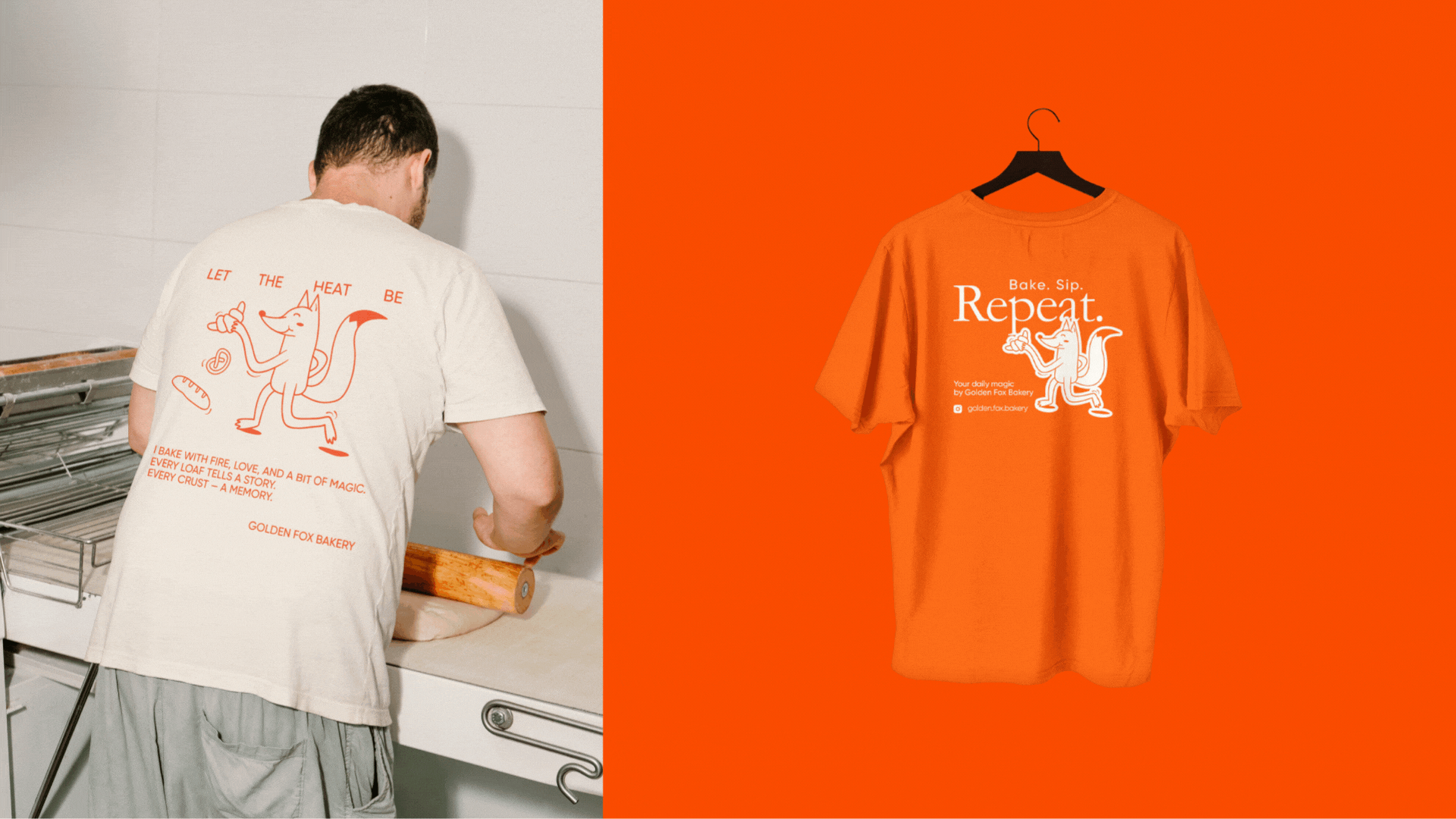 golden fox bakery logo & identity 1750322491147